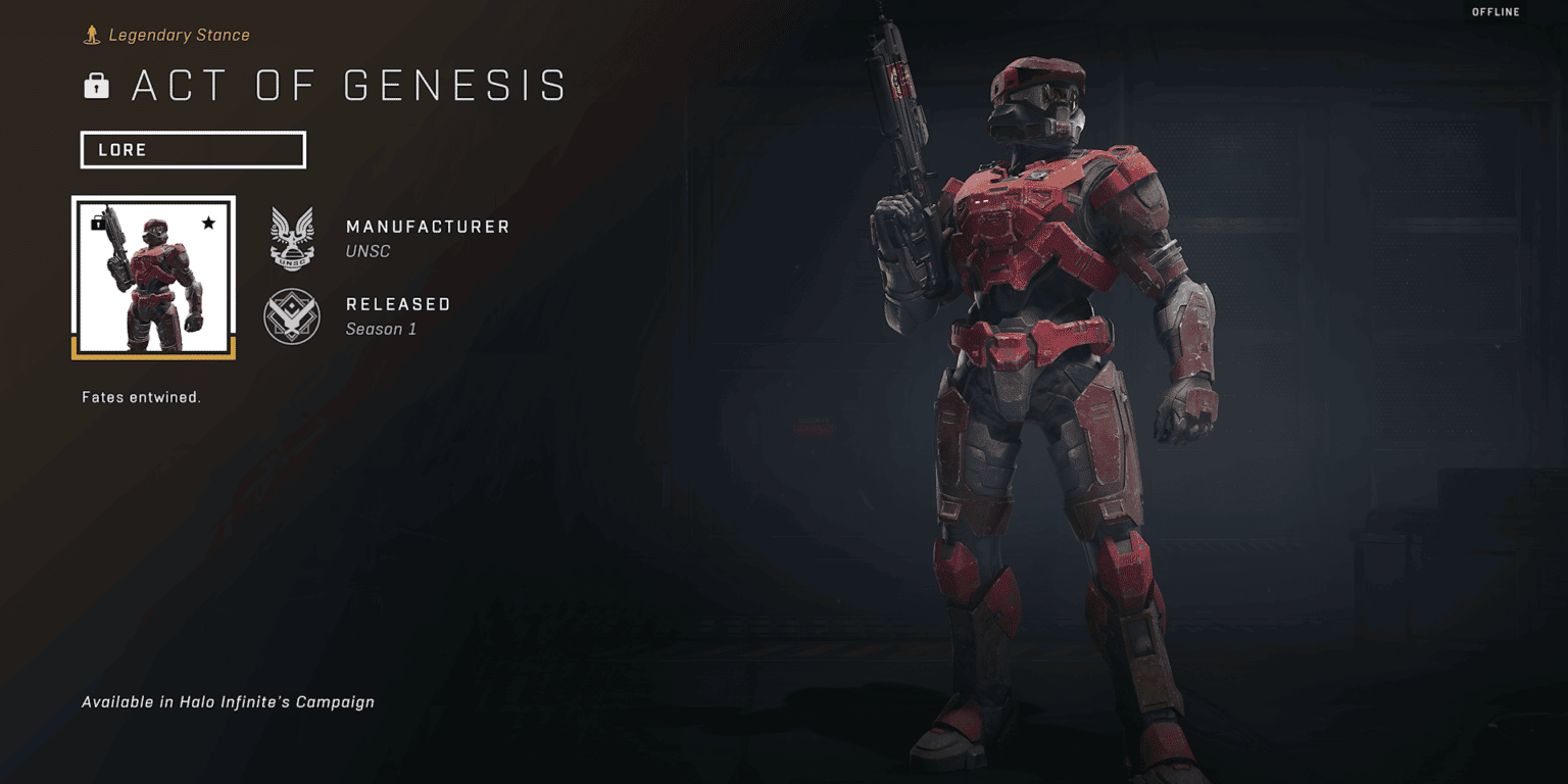 Halo Infinite Act of Genesis Stance How to Unlock