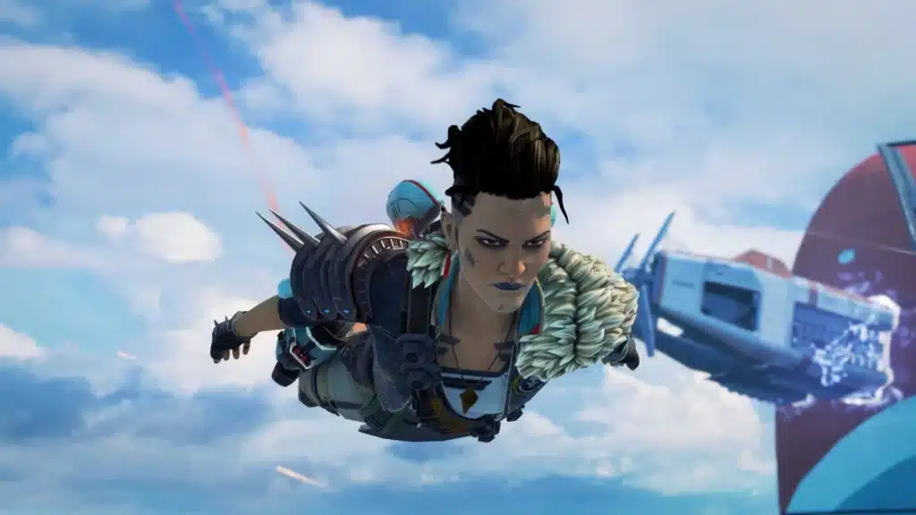 Apex Legends Mad Maggie skydiving