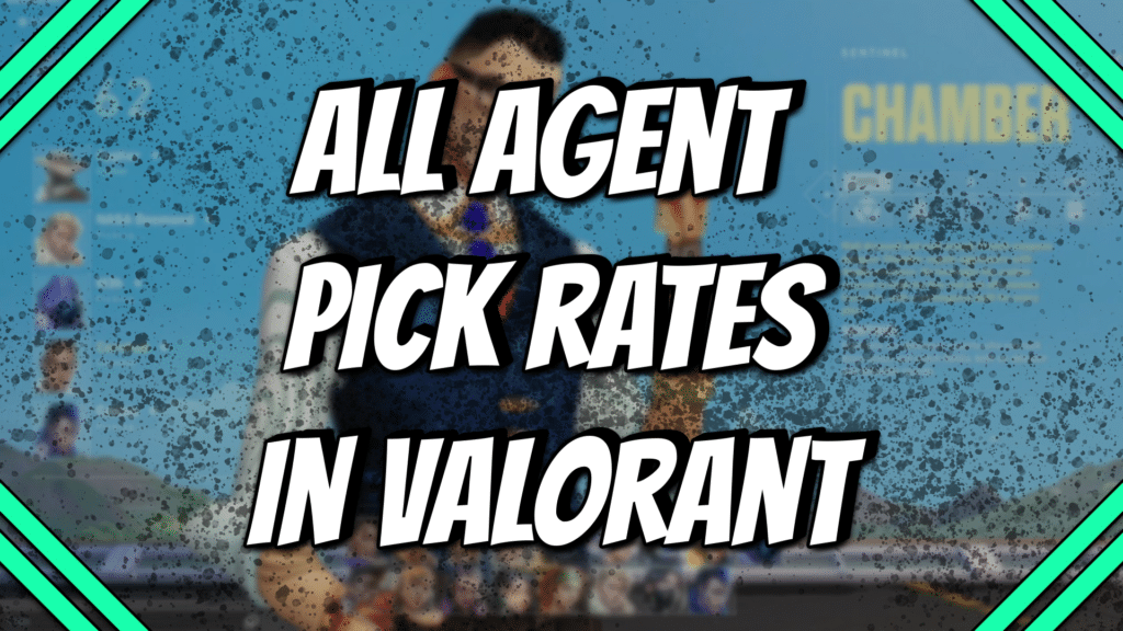 Valorant Agent's Pick rate and Win rate 