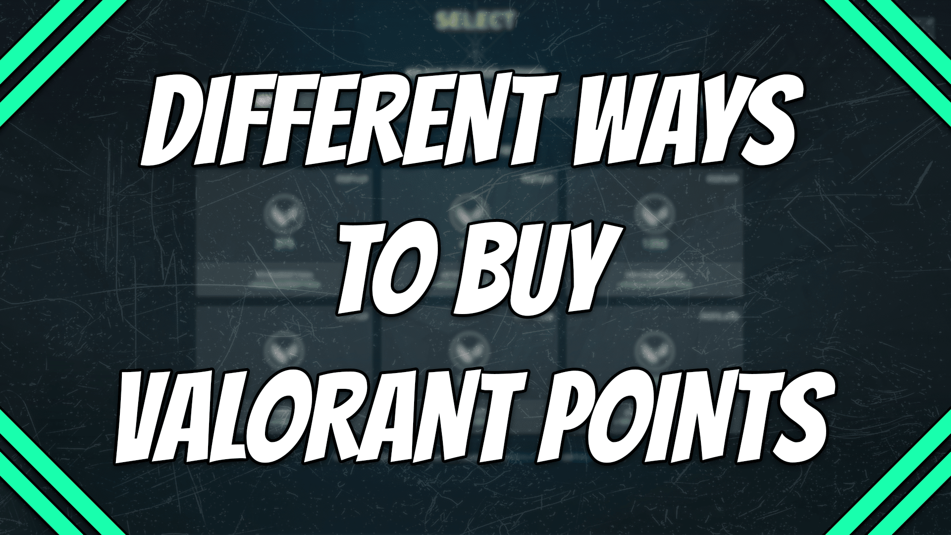 Different ways to buy Valorant points title card