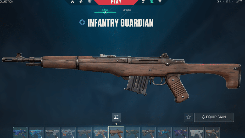 Infanty Guardian skin for Valorant Guardian