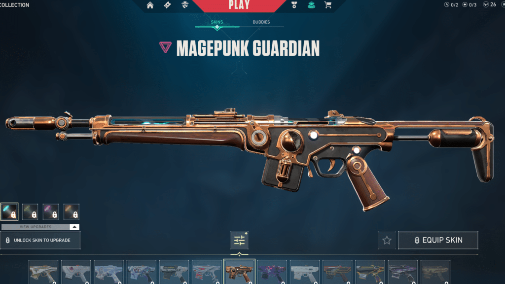 Magepunk Guardian skin for Valorant Guardian