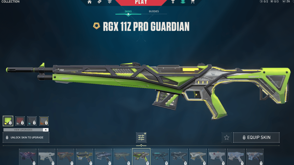 RGX-11Z Pro Guardian skin for Valorant Guardian