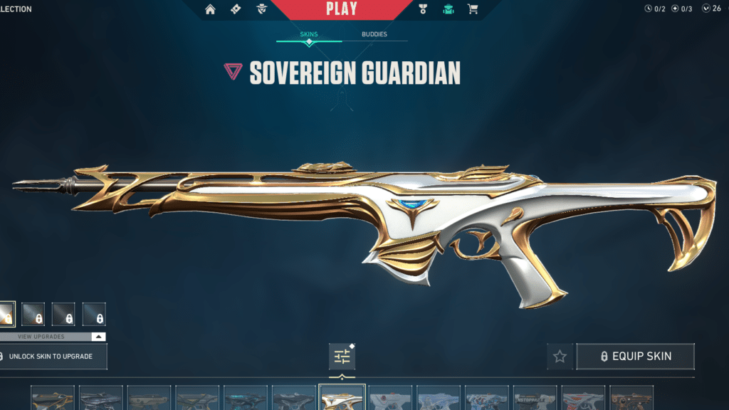 Sovereign Guardian skin for Valorant Guardian