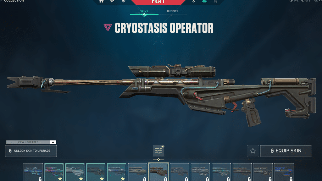 Cryostasis Operator skins for Operator Valorant