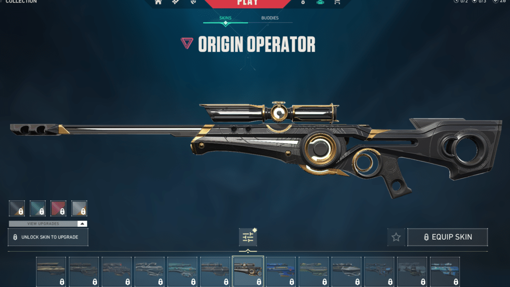 Origin Operator skin for Operator Valorant