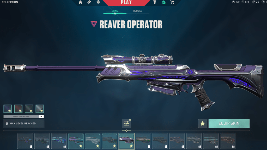 Reaver Operator skin for Operator Valorant