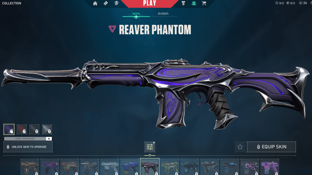 Reaver Phantom skin for Valorant Phantom