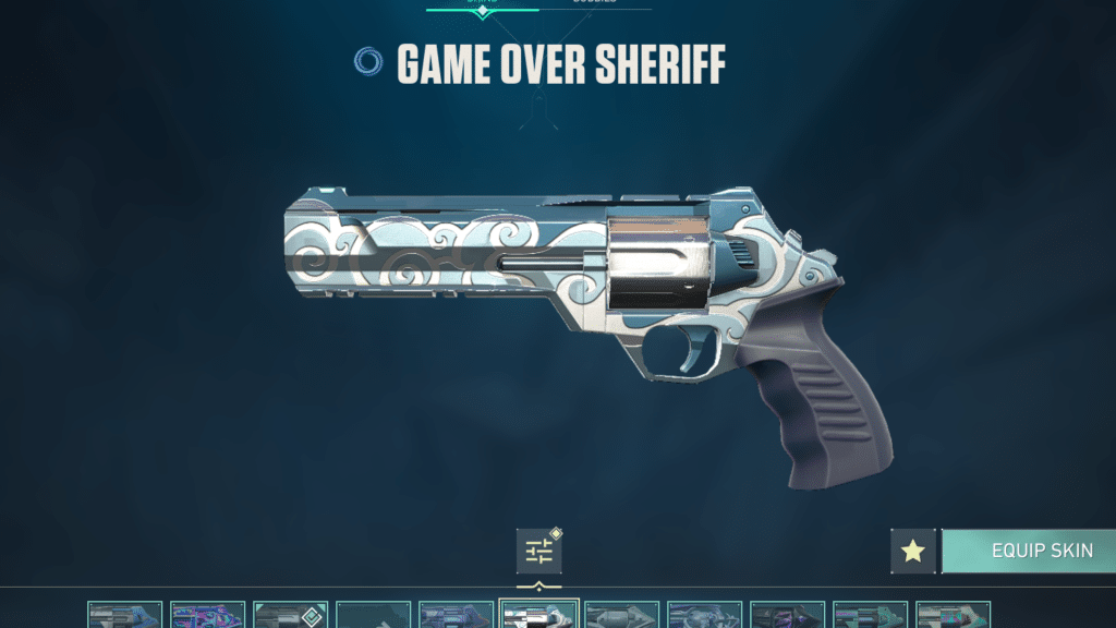 Game Over Sheriff Skin for Valorant Sheriff