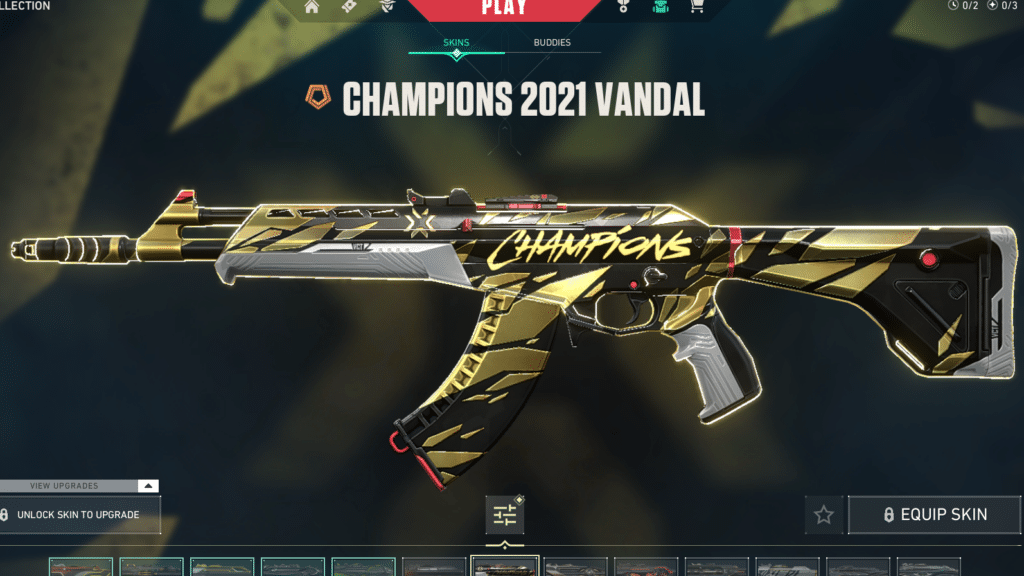 Champions 2021 Vandal Skin for Valorant Vandal