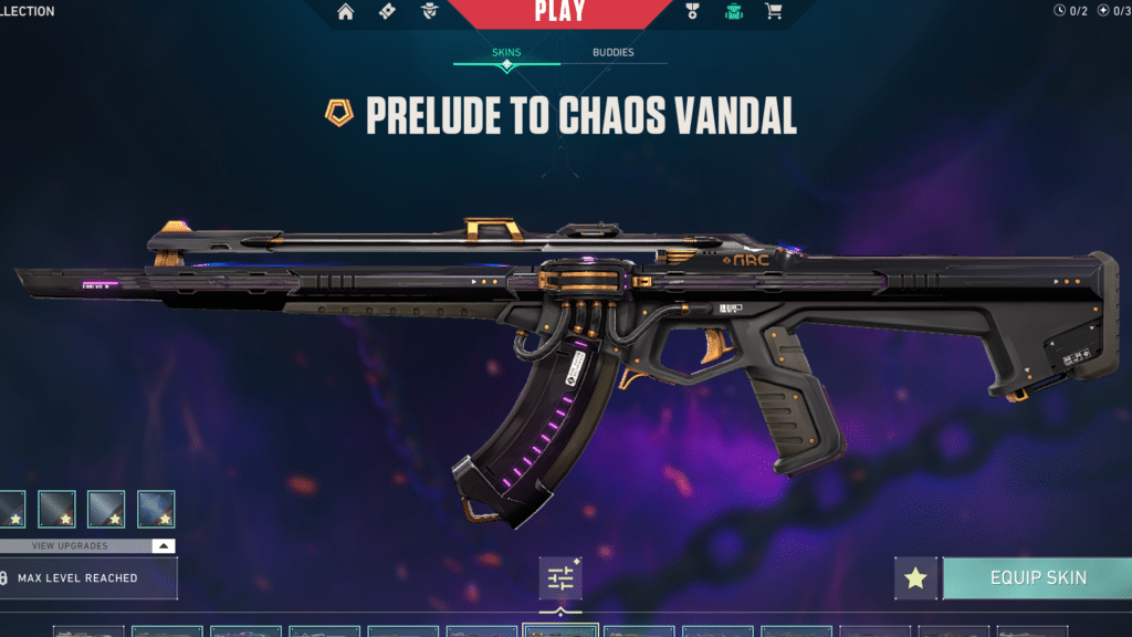 Prelude to Chaos Vandal Skin for Valorant Vandal