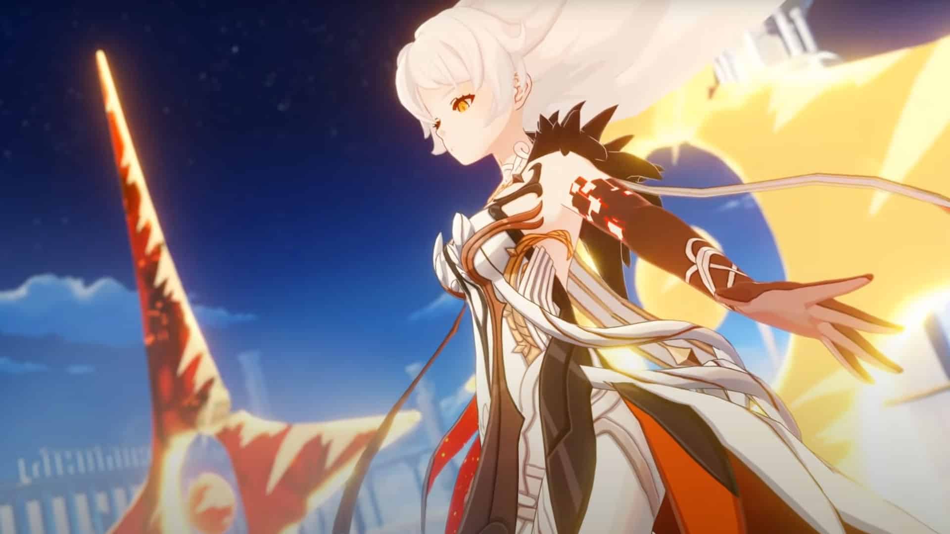 unkown god from genshin impact and honkai impact