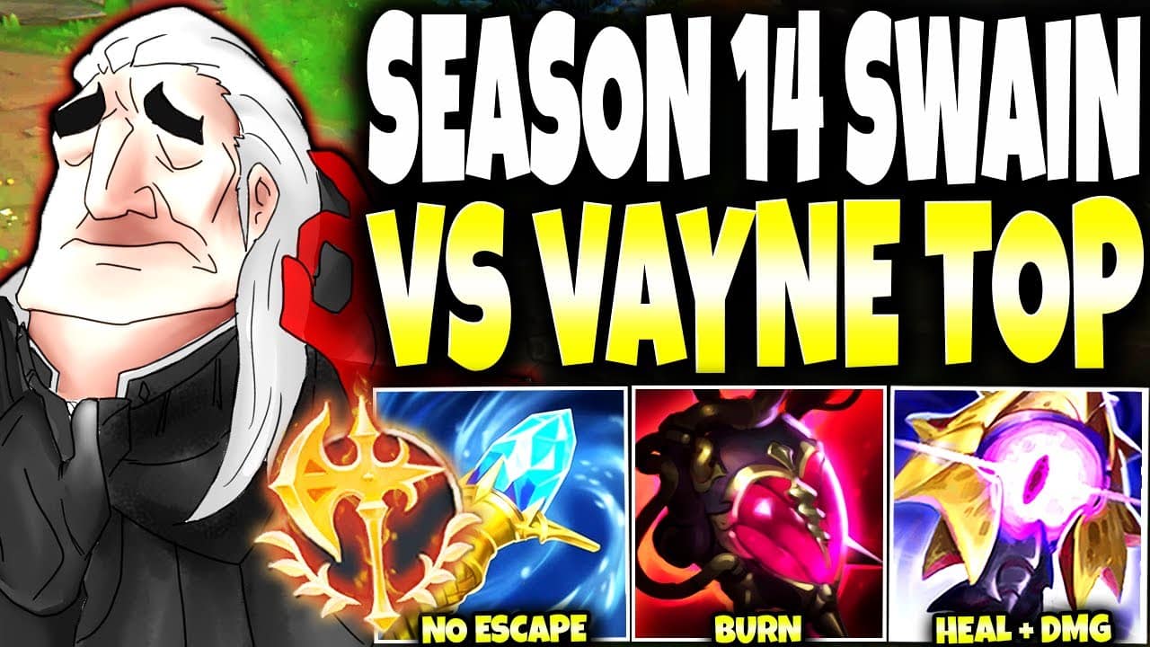 BaLoRi Vayne Top Lane? My New Season 14 Swain Max Heal BUILD GUIDE