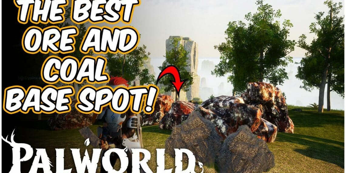 Cjthecheesedj The Best Ore and Coal Base Spot in PALWORLD!!