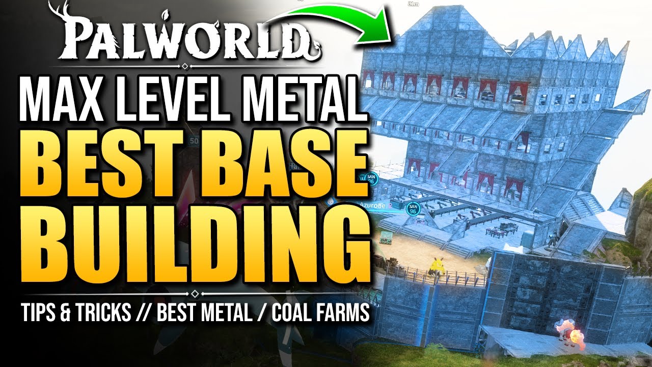 DPJ Palworld BEST METAL BASE BUILDING DESIGN TOUR // TIPS & TRICKS For Early Game Base