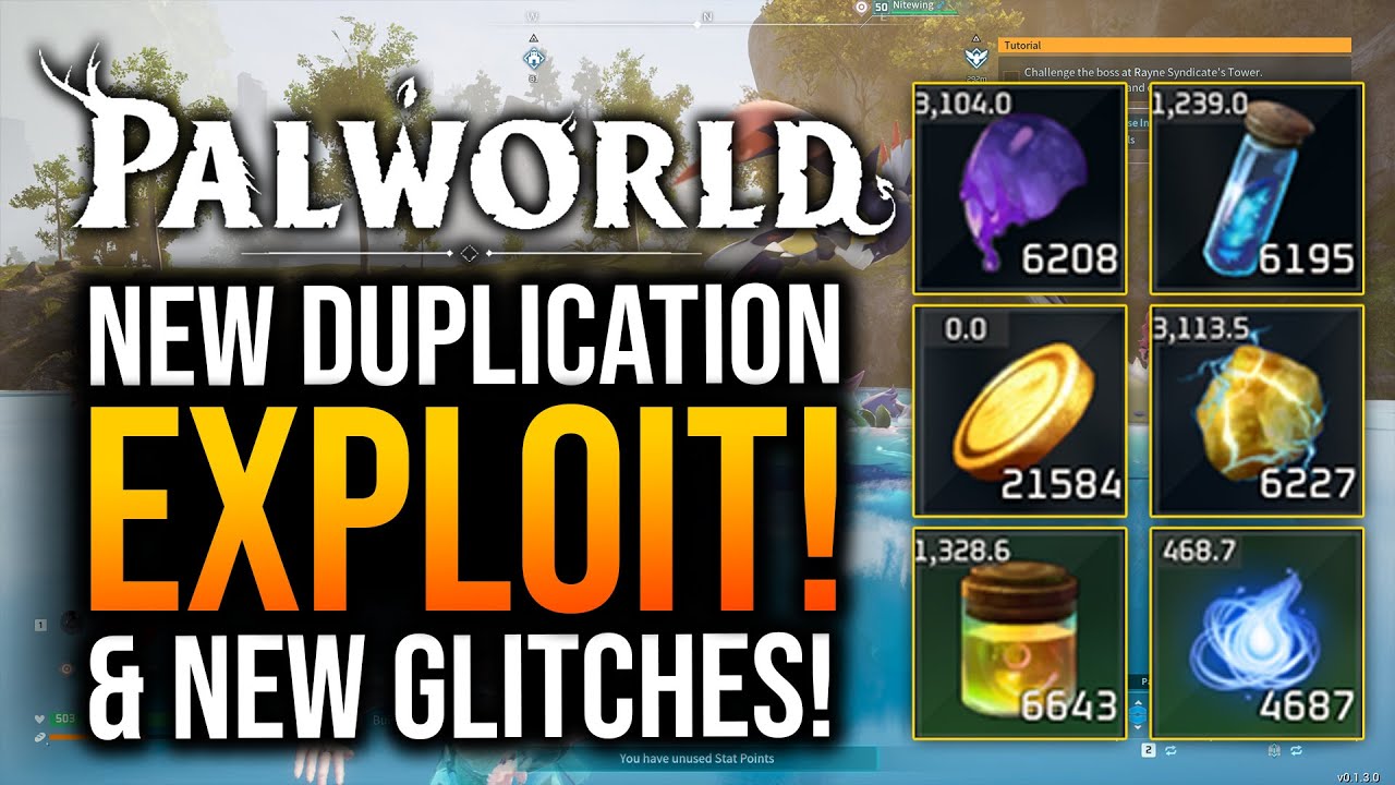 Glitch Unlimited Palworld 3 GLITCHES! Best Duplication Glitch! PATCH