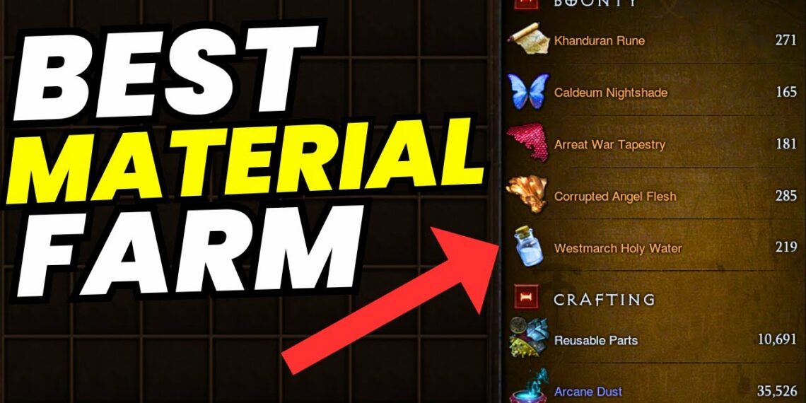 Saluter Fastest Bounty Material Farm in Diablo 3 With Vision Of Emnity