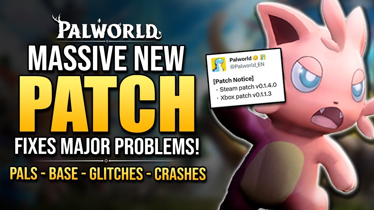 DPJ Palworld MASSIVE NEW PATCH !! BIG CHANGES TO BASES, BREEDING
