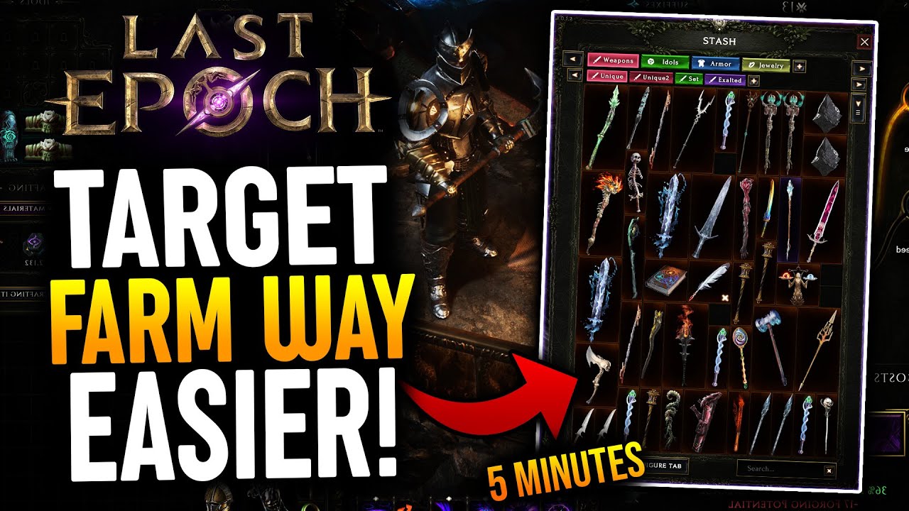 CreativeGaming: Target Farm Your Gear Way Easier in Last Epoch! (Unique ...