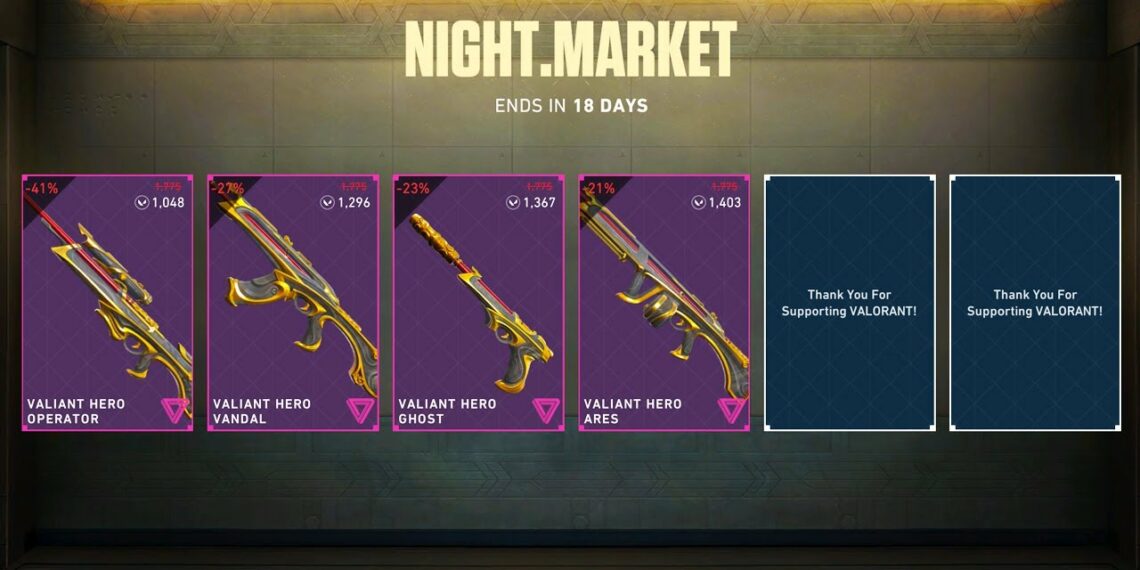 Valorant Night Market Rarity How Rare Is YOUR Shop?