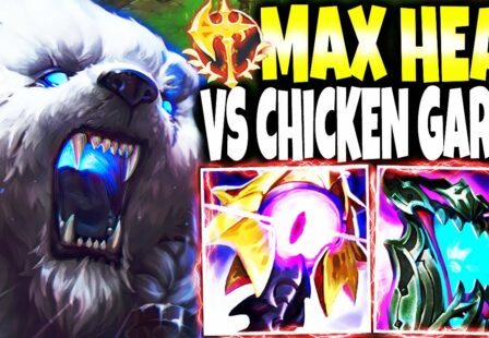 balori testing the limits of max heal volibear build with a garen chicken running all game long