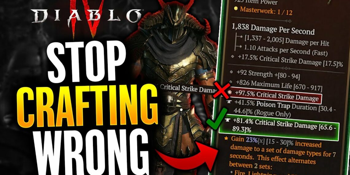 Diablo IV Crafting Guide Maximize Your Gear (2024)