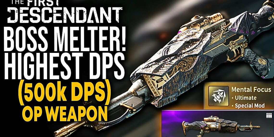 MillGaming The First Descendant The HIGHEST DPS Weapon "500K DPS