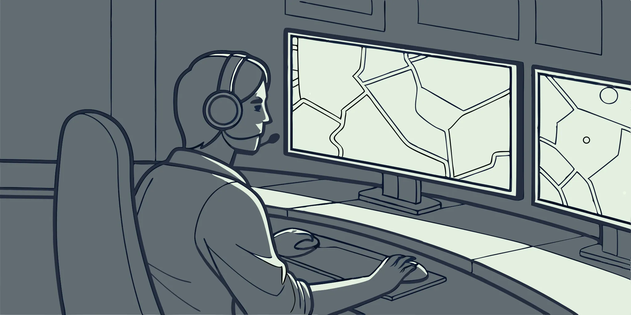 Gamer monitoring Warzone map to spot and report cheaters.