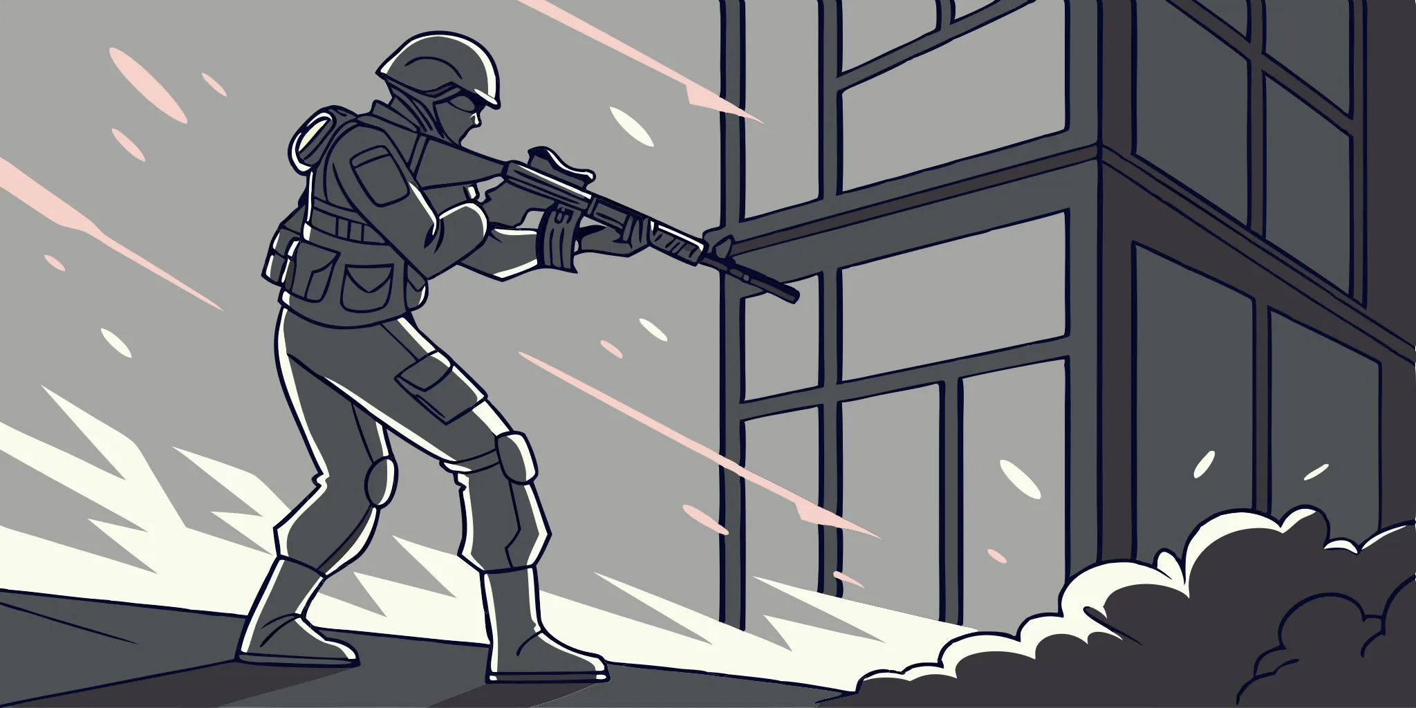 Warzone stormtrooper with BAL 27 rifle and Storm Ender launcher.