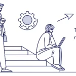 Two people with a laptop analyzing the tactical genius of BG3's Mind Flayers.